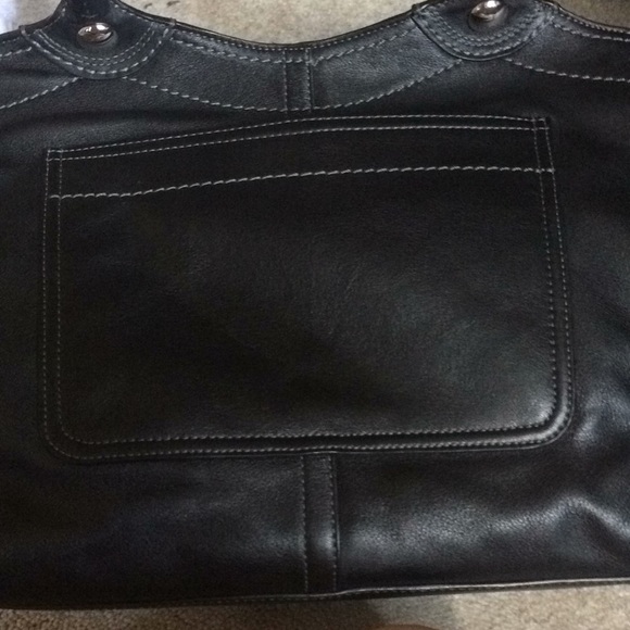 AUTHENTIC COACH SHOULDER BAG IN BLACK BAG PREOWNED - Picture 3 of 3